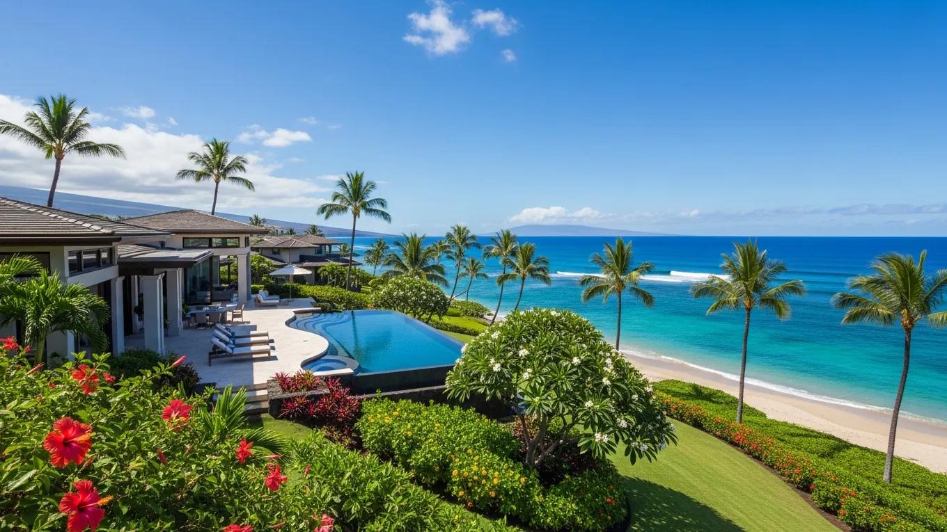 Luxury Hawaiian property with ocean view, representing the Big Island real estate market